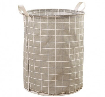 Checker Pattern Clothes Hamper