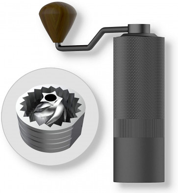 Mavo Black Wizard Stainless Steel Manual Coffee Grinder Burr Coffee Bean Grinder