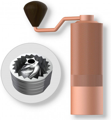 Mavo Rose Pink Gold Stainless Steel Manual Coffee Grinder Burr Coffee Bean Grinder