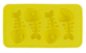 Fish Bone Shape Ice Cubes Silicone Ice Cube Tray