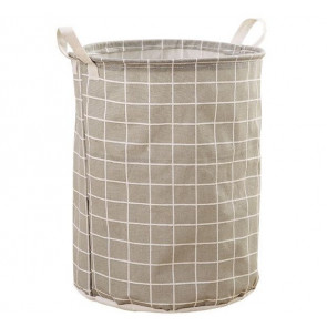 Checker Pattern Clothes Hamper