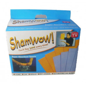 ShamWow The Original Super Absorbent Multi-Purpose Cleaning Shammy Towel Cloth