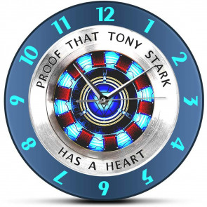 Proof That Tony Stark Has A Heart Wall Clock