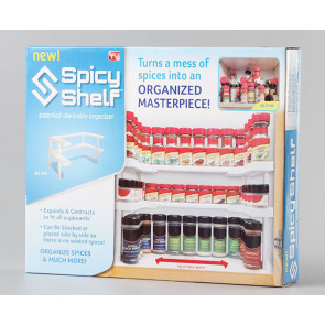 Spicy Shelf Patented Spice Rack and Stackable Organizer