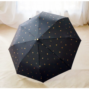 Japanese Stylish Gold Stamping Anchor Sailor Compact Umbrella