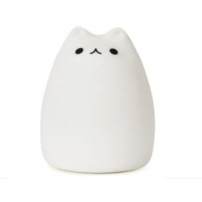 GLIME Children Kids Night Light LED Cat Silicone Toy Nightlight for Baby Nursery Bedrooms 8 Colors
