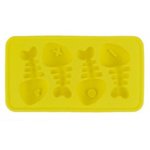 Fish Bone Shape Ice Cubes Silicone Ice Cube Tray