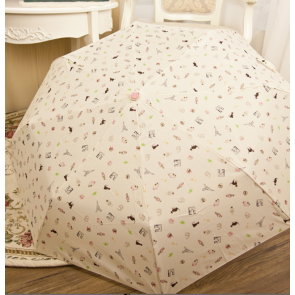 Unique Parisian Eiffel Tower Fashion Compact Umbrella