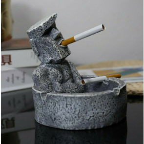 Moai Stone Statue Ashtray Decoration